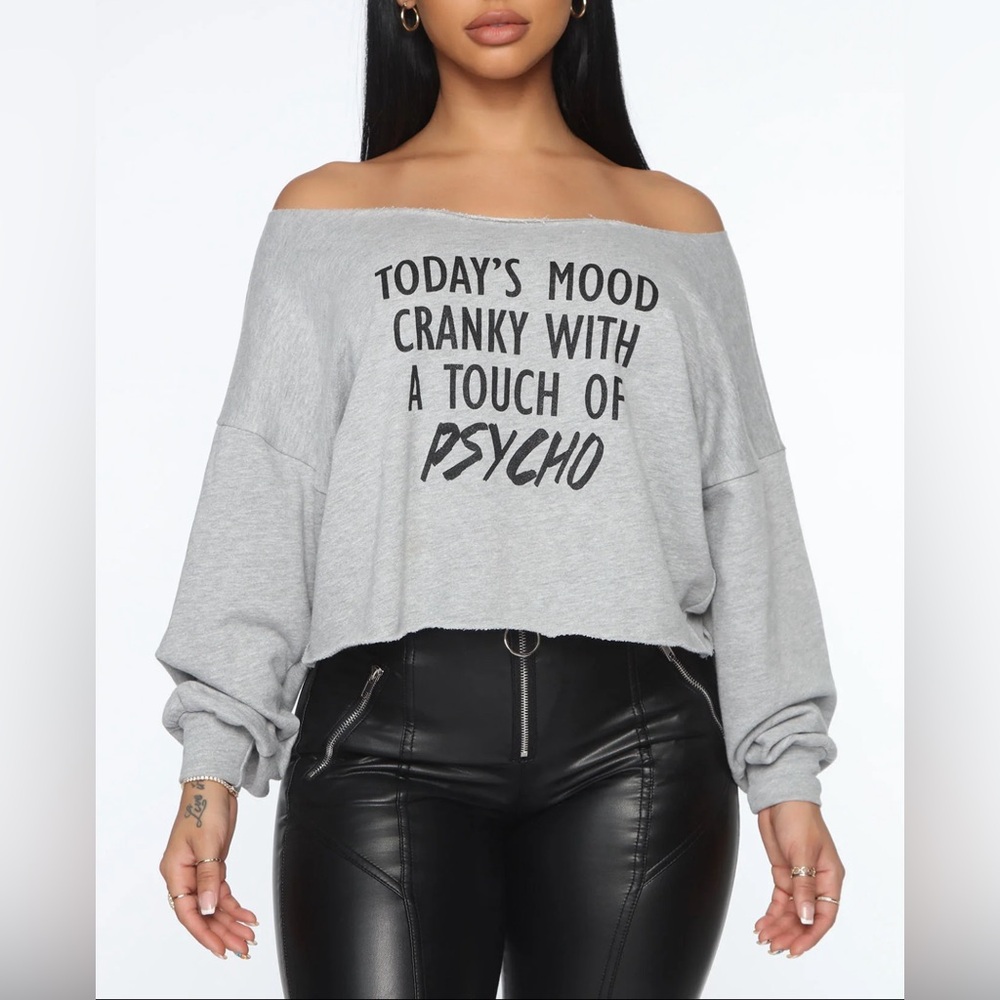Psycho Cropped Sweatshirt